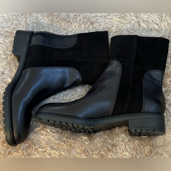 Via Spiga black leather and suede boots. Size 8 - Picture 3 of 8